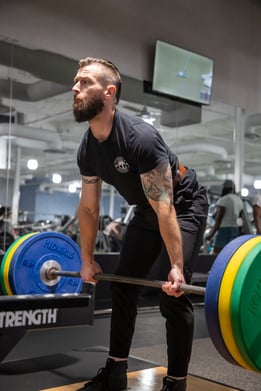 Deadlifting on a Olympic Lifting Platform