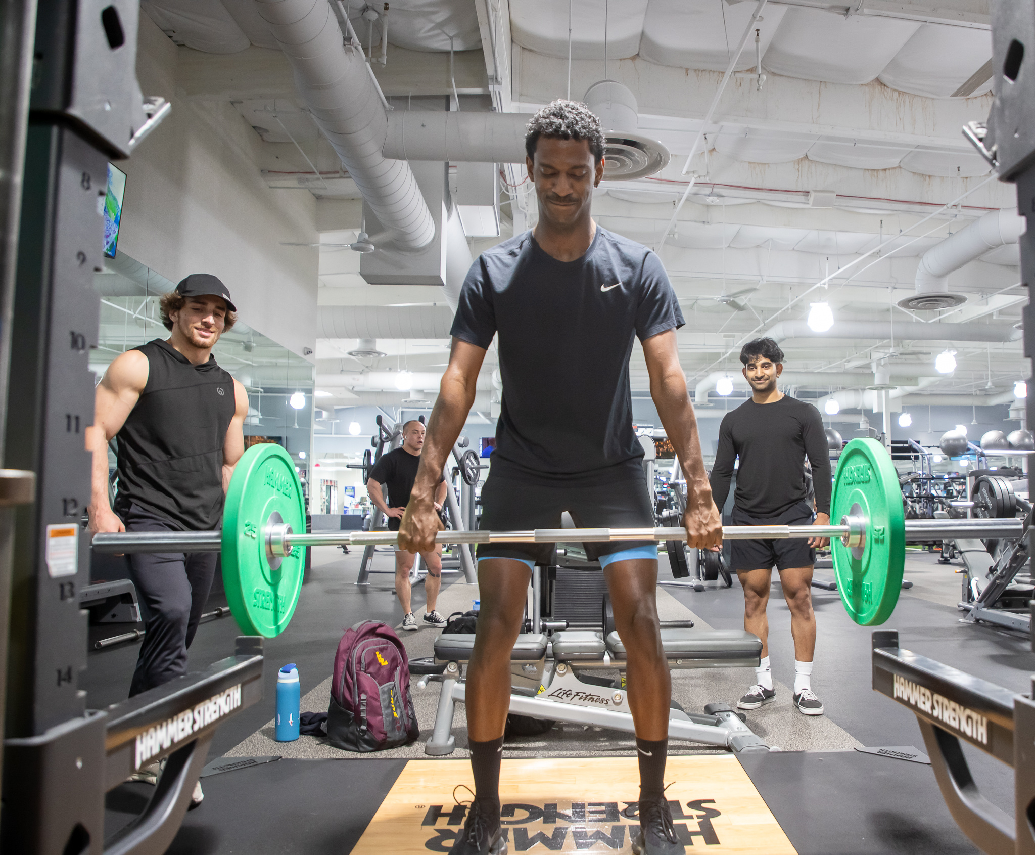 Deadlifting during a lower body training day